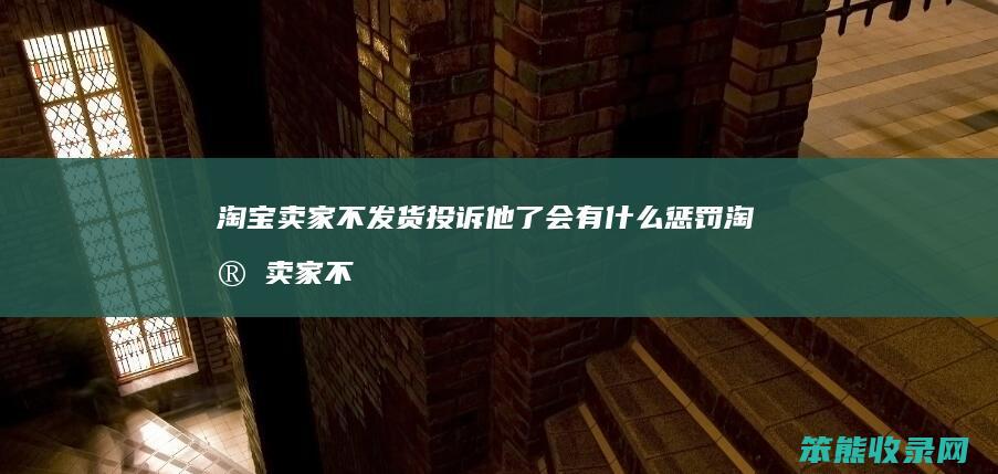 淘宝卖家不发货投诉他了会有什么惩罚 淘宝卖家不发货怎么办投诉