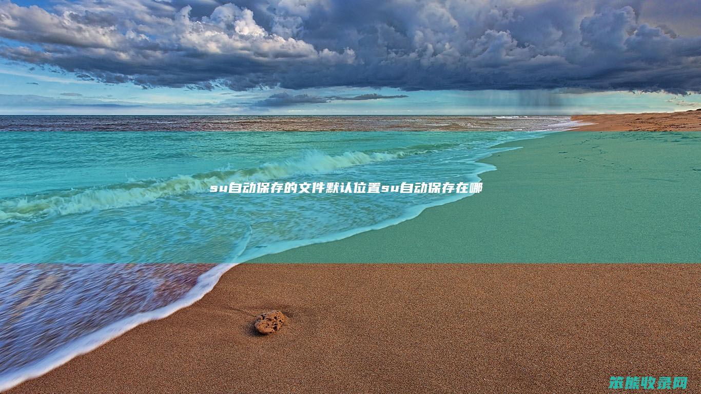 su自动保存的文件默认位置（su自动保存在哪里）