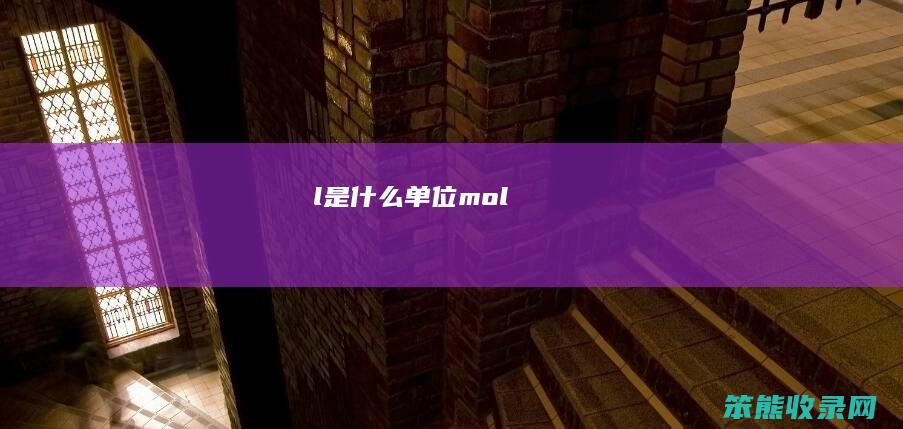 l是什么单位（mol