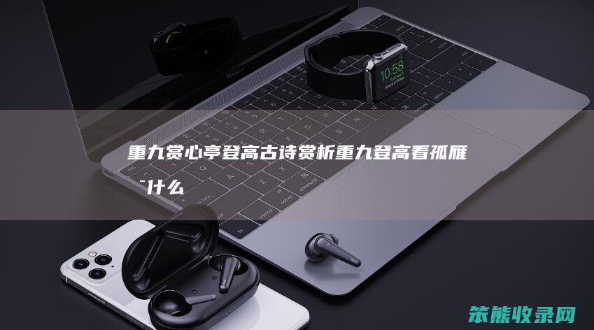 重九赏心亭登高古诗赏析（重九登高看孤雁是什么意思）
