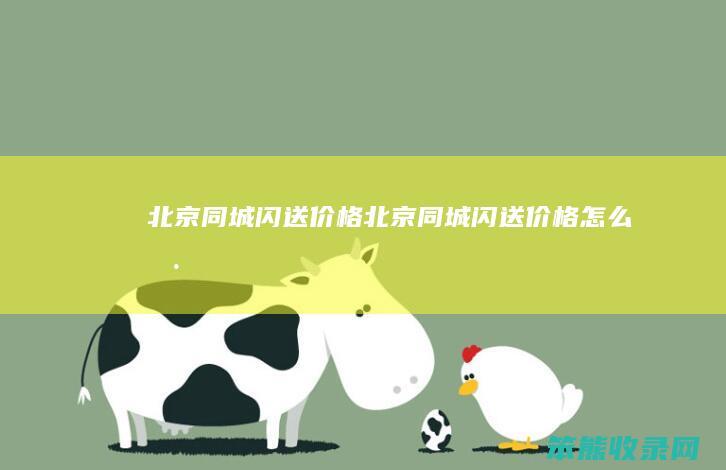 北京同城闪送价格（北京同城闪送价格怎么样）