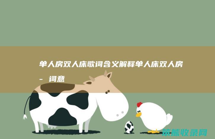 单人房双人床歌词含义解释（单人床双人房歌词意思）