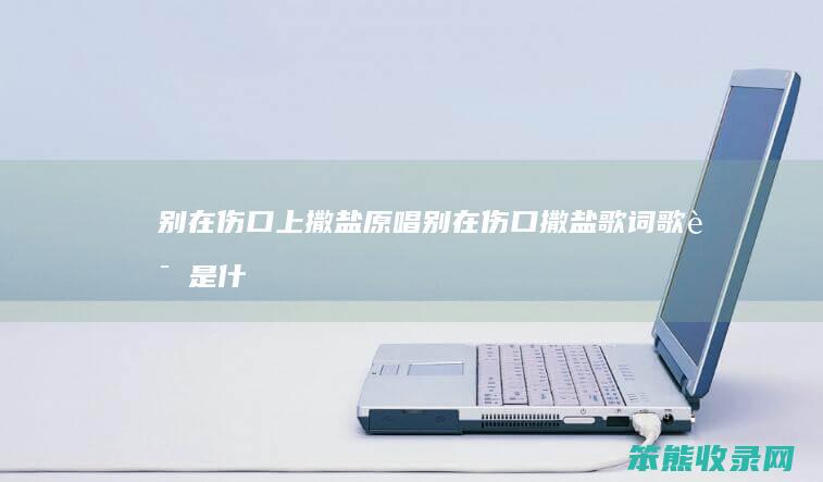 别在伤口上撒盐原唱（别在伤口撒盐歌词歌词是什么意思）