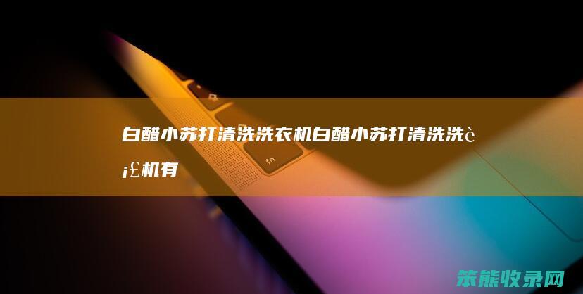 白醋小苏打清洗洗衣机（白醋小苏打清洗洗衣机有用吗）
