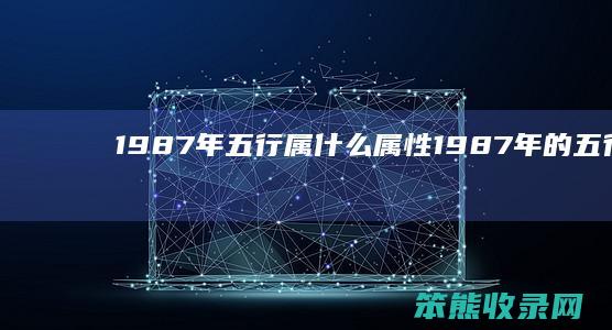 1987年五行属什么属性（1987年的五行属什么）