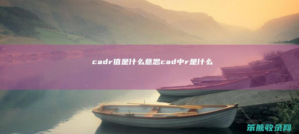 cadr值是什么意思（cad中r是什么）