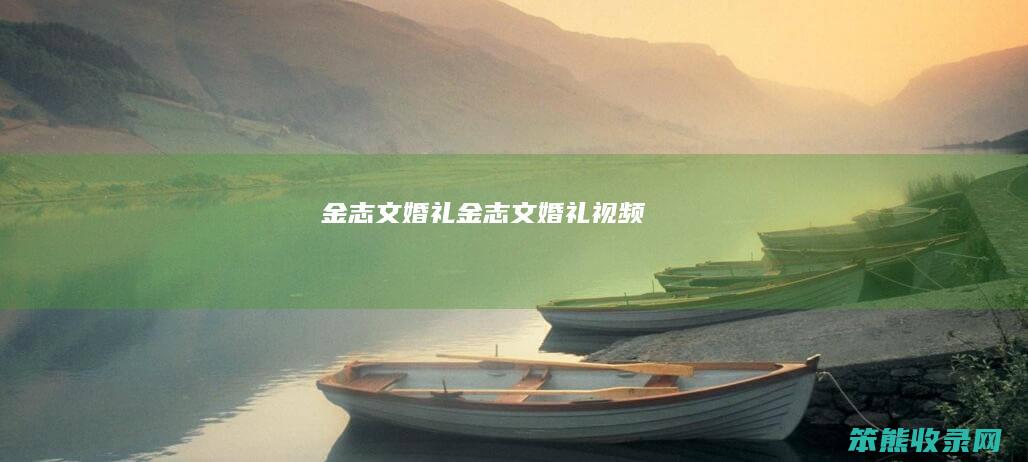 金志文婚礼（金志文婚礼视频）