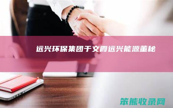 远兴环保集团于文霞（远兴能源董秘）