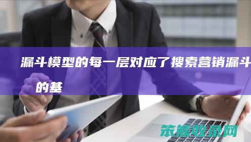 漏斗模型的每一层对应了搜索营销（漏斗模型的基本原则）