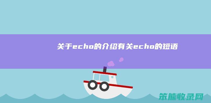 关于echo的介绍（有关echo的短语）