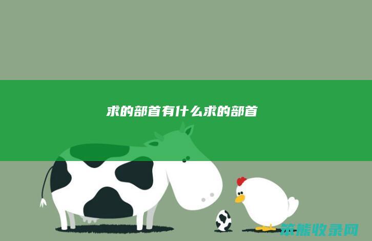 求的部首有什么（求的部首）