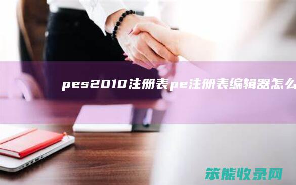 pes2010注册表（pe注册表编辑器怎么用）