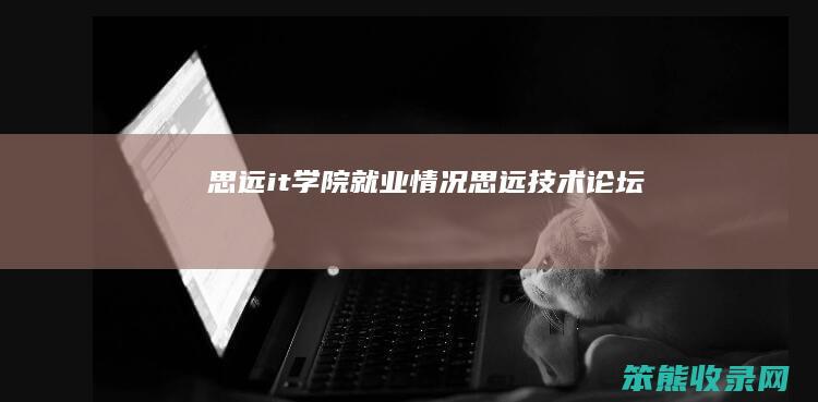 思远it学院就业情况（思远技术论坛）