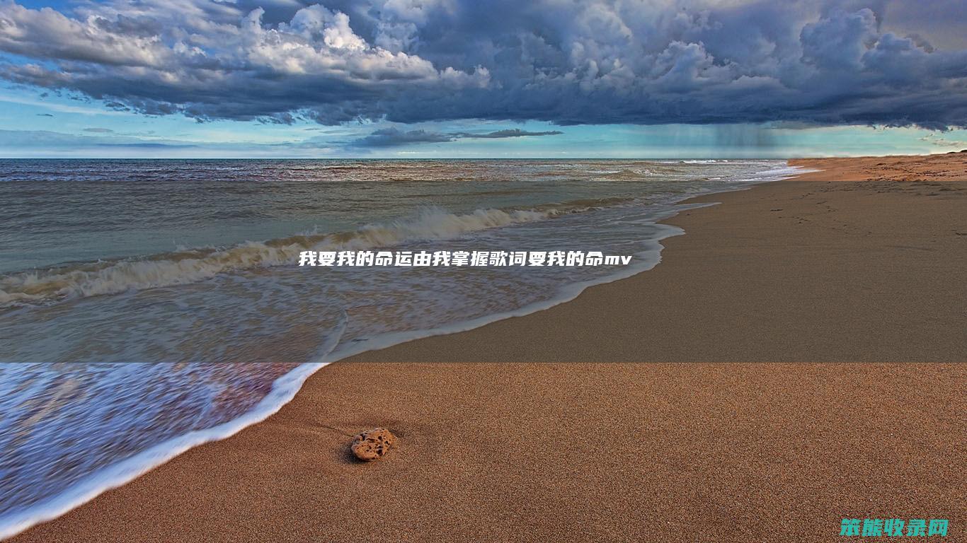 我要我的命运由我掌握歌词（要我的命mv）