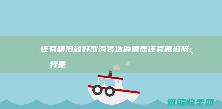 还有眼泪就好歌词表达的意思（还有眼泪陪着我是什么歌）