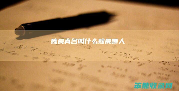 魏晨真名叫什么（魏晨哪人）