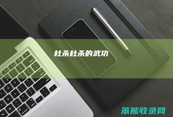 杜杀（杜杀的武功）