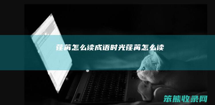 荏苒怎么读（成语时光荏苒怎么读）