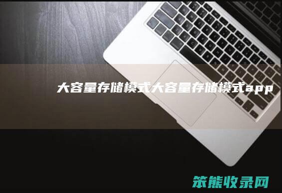 大容量存储模式（大容量存储模式app）