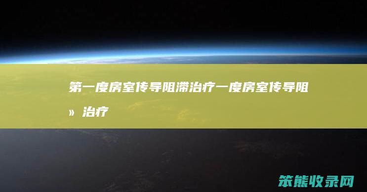 第一度房室传导阻滞治疗（一度房室传导阻滞治疗宜选用）