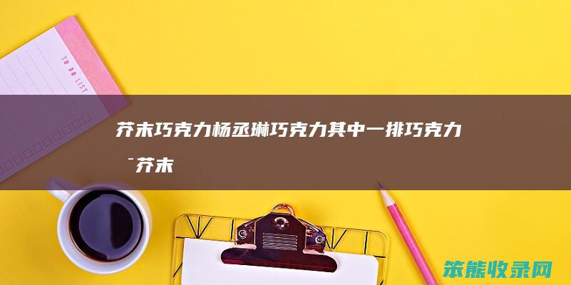 芥末巧克力杨丞琳（巧克力其中一排巧克力是芥末馅儿）