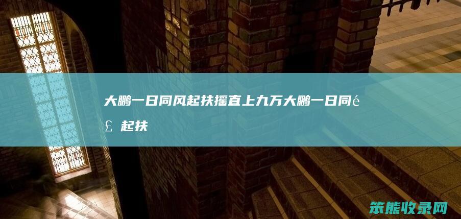 大鹏一日同风起扶摇直上九万（大鹏一日同风起扶摇直上九万）