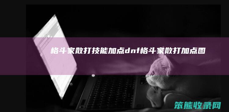 格斗家散打技能加点（dnf格斗家散打加点图）