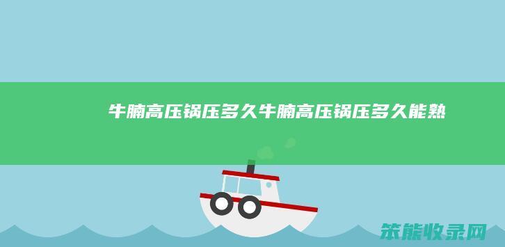 牛腩高压锅压多久（牛腩高压锅压多久能熟）