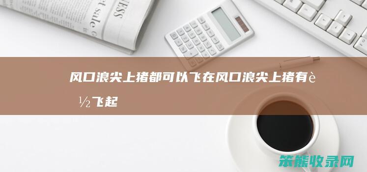风口浪尖上猪都可以飞（在风口浪尖上猪有能飞起来）