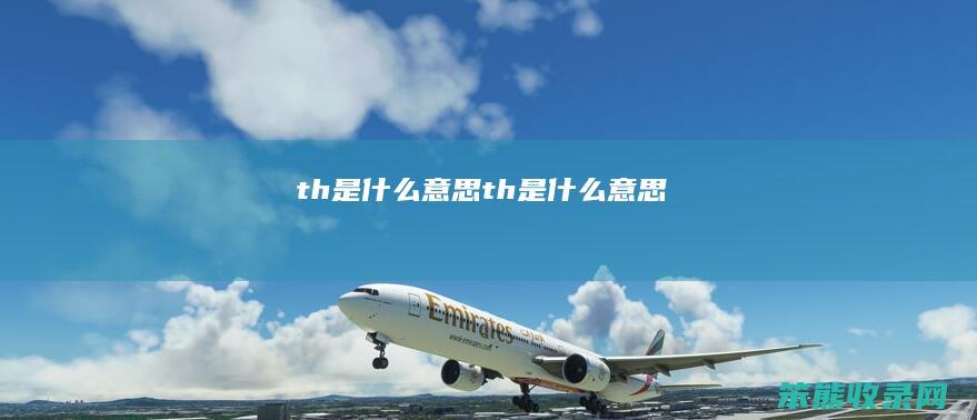 th是什么意思（th是什么意思）