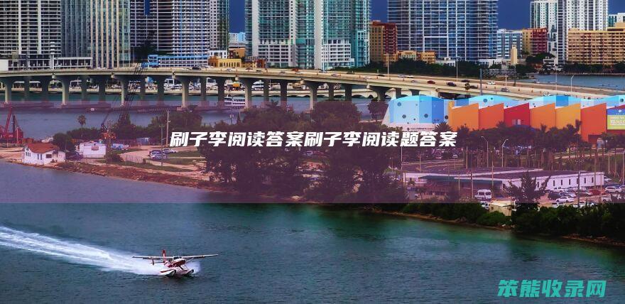 刷子李阅读答案（刷子李阅读题答案）