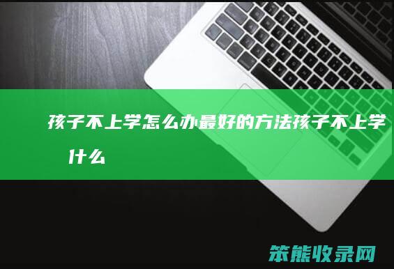 孩子不上学怎么办最好的方法（孩子不上学有什么办法解决呀）