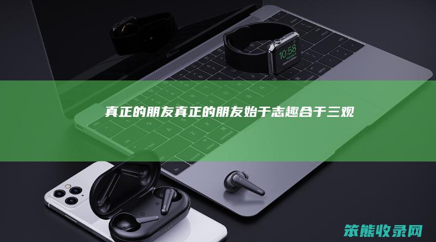 真正的朋友（真正的朋友:始于志趣,合于三观,敬于人品,久于岁月）