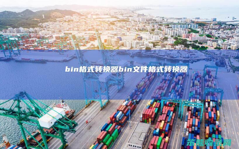 bin格式转换器（bin文件格式转换器）