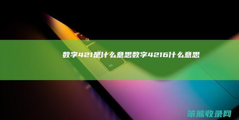 数字421是什么意思（数字4216什么意思）