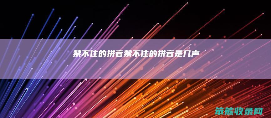 禁不住的拼音（禁不住的拼音是几声）