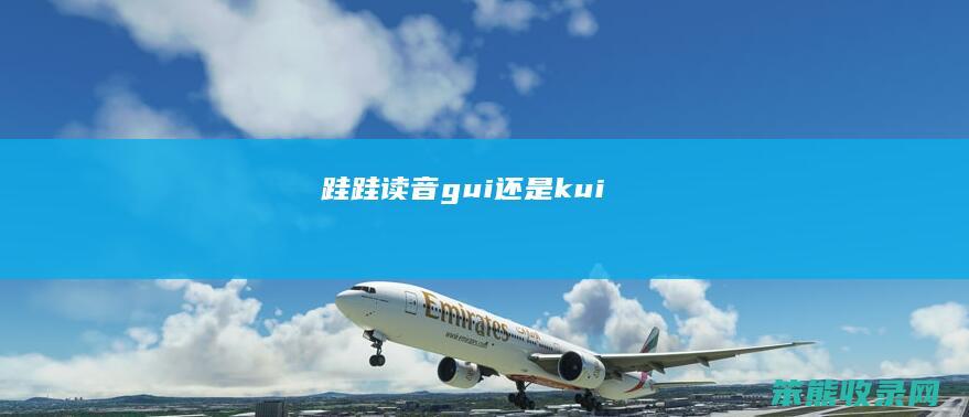 跬（跬读音gui还是kui）
