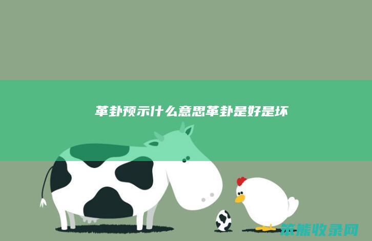 革卦预示什么意思（革卦是好是坏）