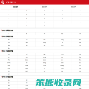 按拼音查字