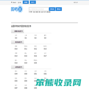 全国电话区号查询,区号大全,电话区号归属地查询,固定电话区号查询