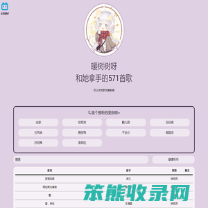 暖树树呀的歌单