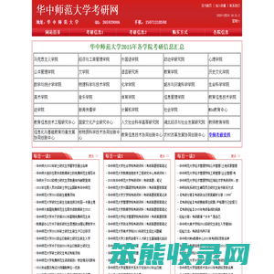 华中师范大学考研